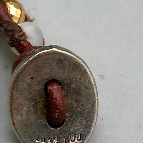 Chan Luu Turquoise Seed Beaded Bracelet 925 Leather - Picture 10 of 16